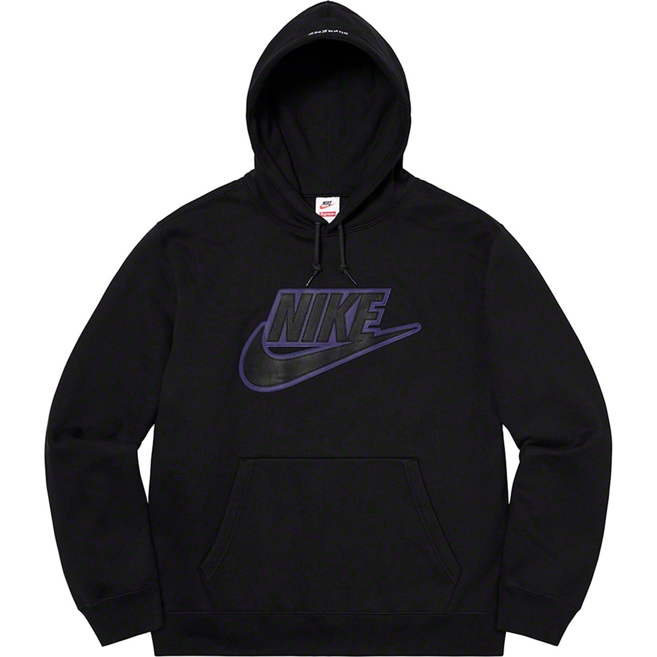 Supreme®/Nike® Leather Appliqué Hooded Sweatshirt view 4